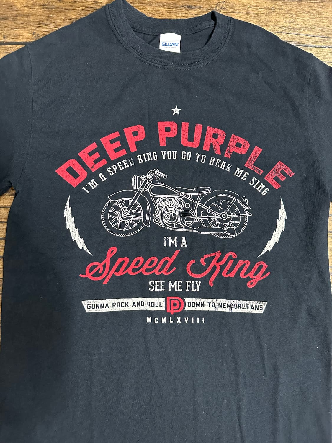 Deep Purple 투어 감성 그래픽 반팔 빈티지티셔츠 길단티셔츠 M 상품이미지2