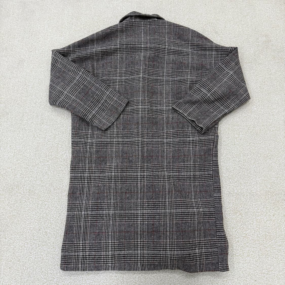 [F] 플라스틱아일랜드 체크 더블코트 1230T2 상품이미지2