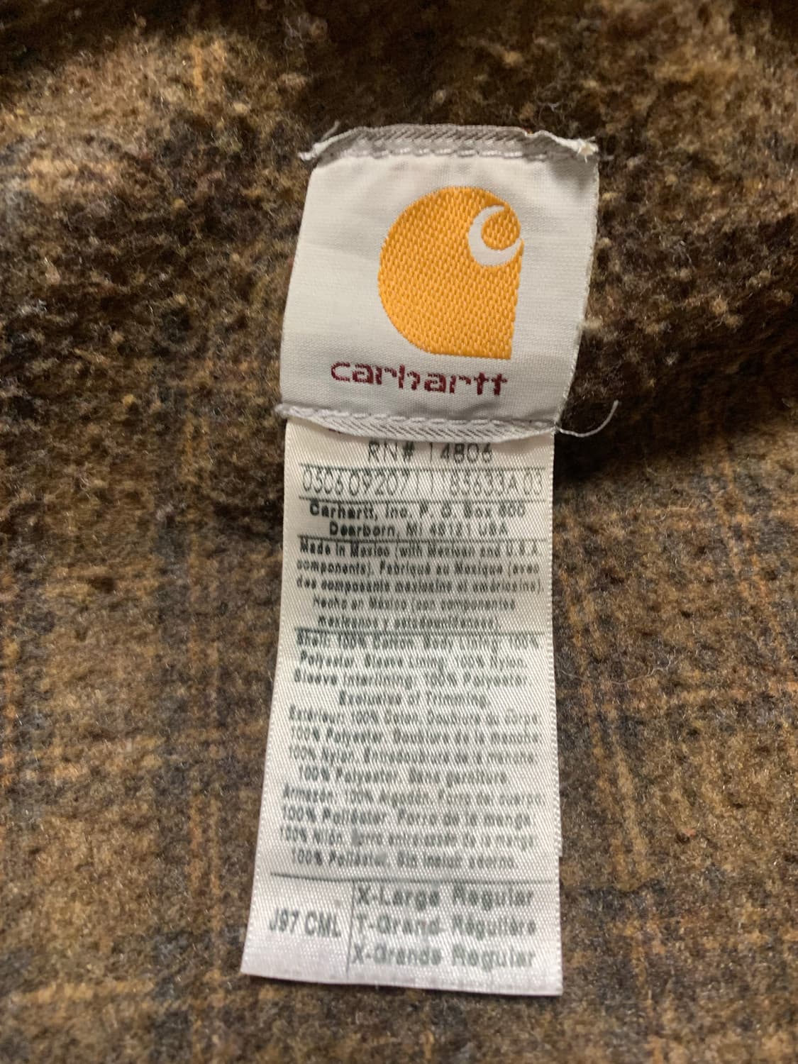 칼하트 디트로이트 자켓 J97 CML XL 상품이미지5