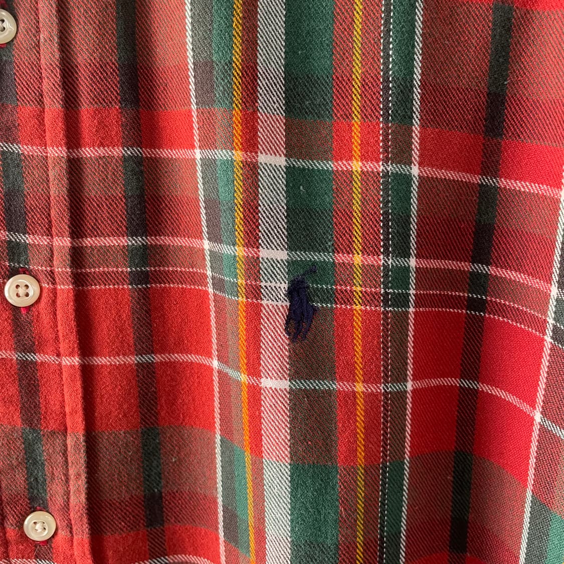 90s 폴로 랄프로렌 체크 패턴 빅 셔츠 상품이미지5