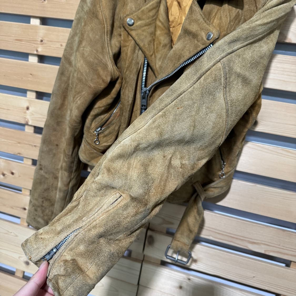 스웨이드 라이더자켓 상품이미지7