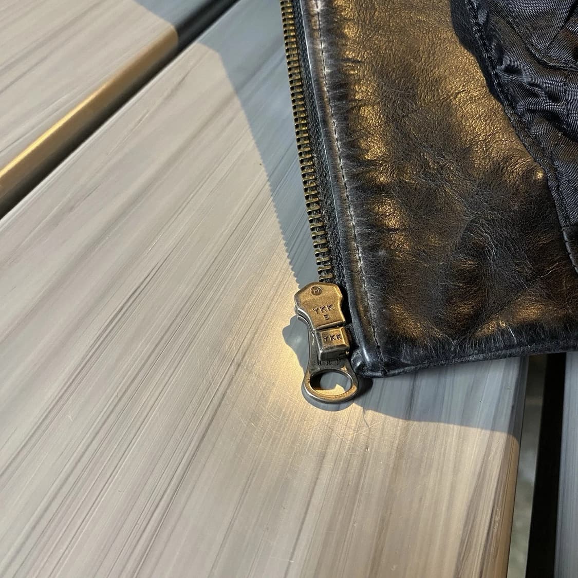 90s 올드 갭 싱글 레더 자켓 상품이미지7