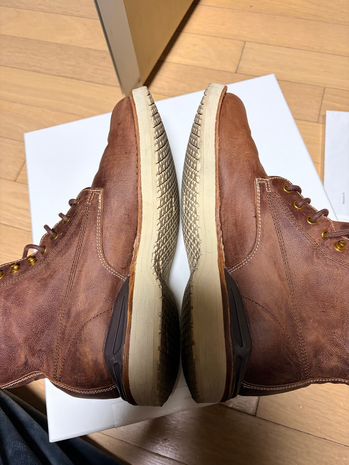 [M9] 25SS 비즈빔 버질부츠 다크브라운 virgil boots 상품이미지4