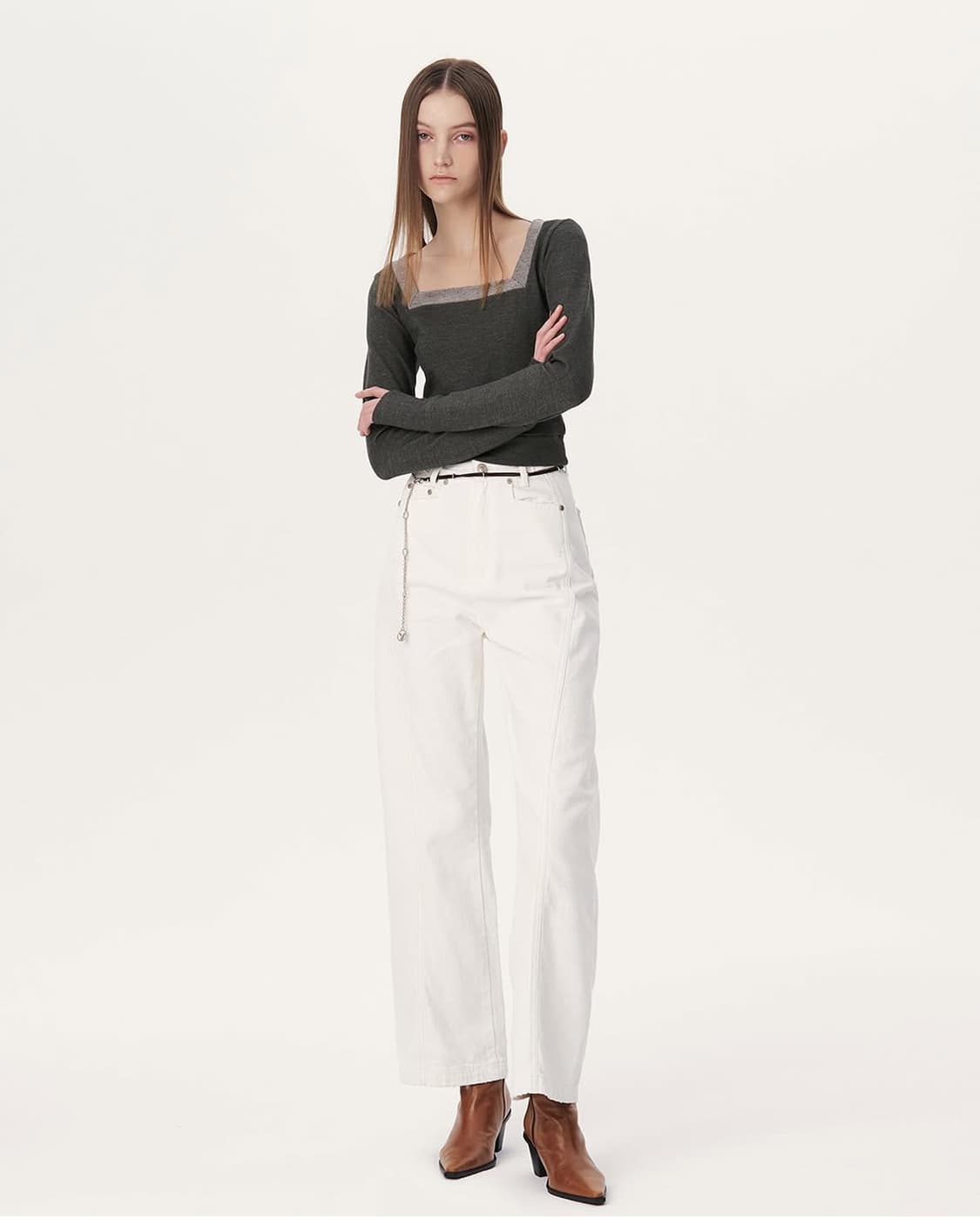 유즈 니트 탑 ! 💗 상품이미지1