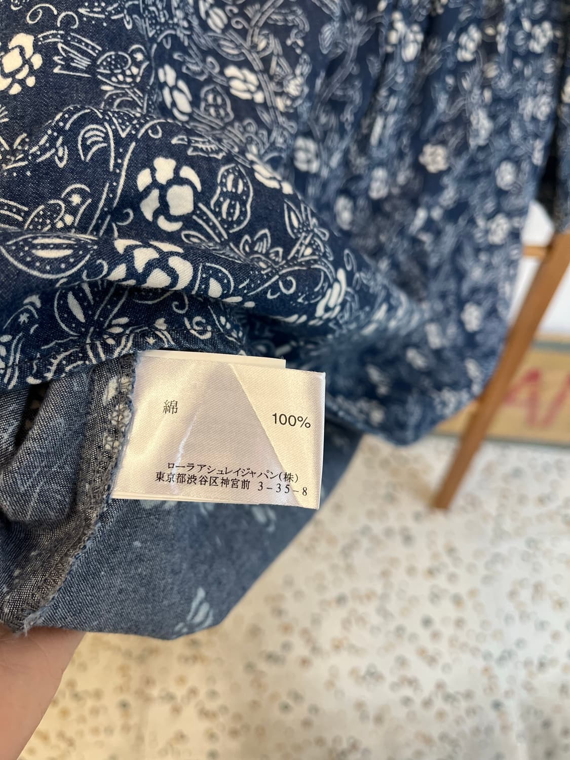 로라애슐리 빈티지 플라워 코튼 원피스 상품이미지5