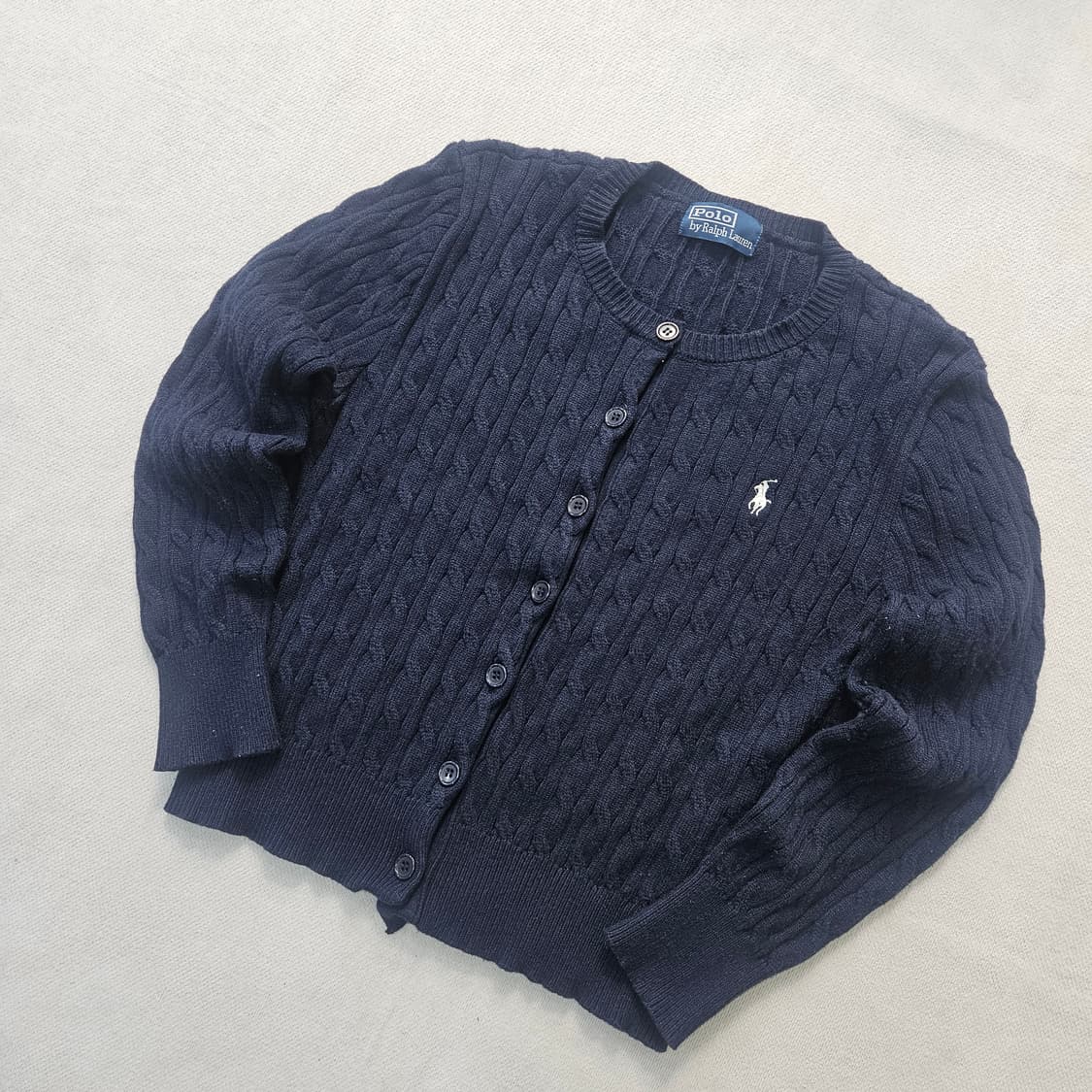 실측확인 폴로랄프로렌 케이블 니트 가디건 0331Y 상품이미지1