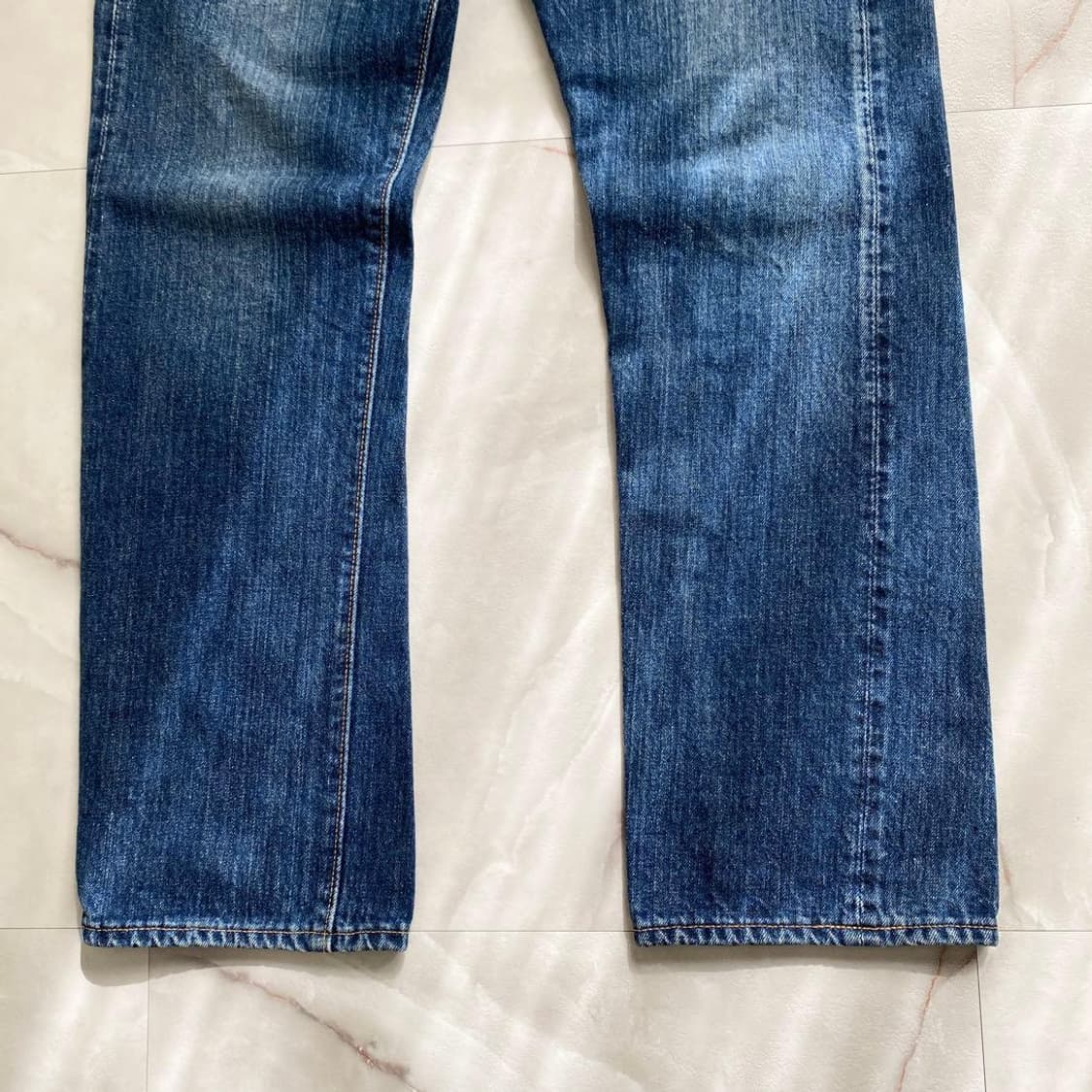 웨어하우스 블루그레이 워시드 데님 팬츠 32 상품이미지3