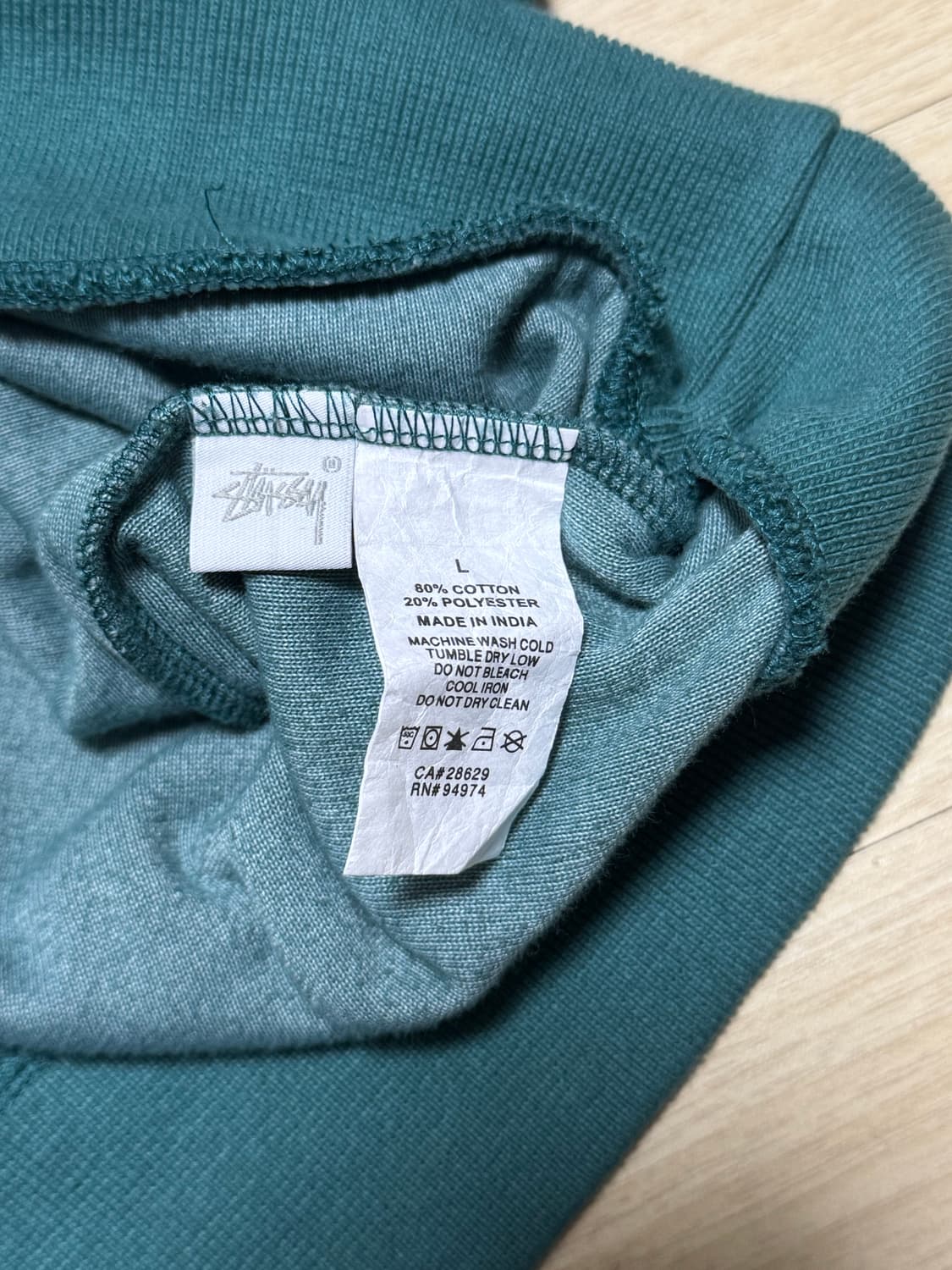 스투시 벨벳 후드티 L 상품이미지3