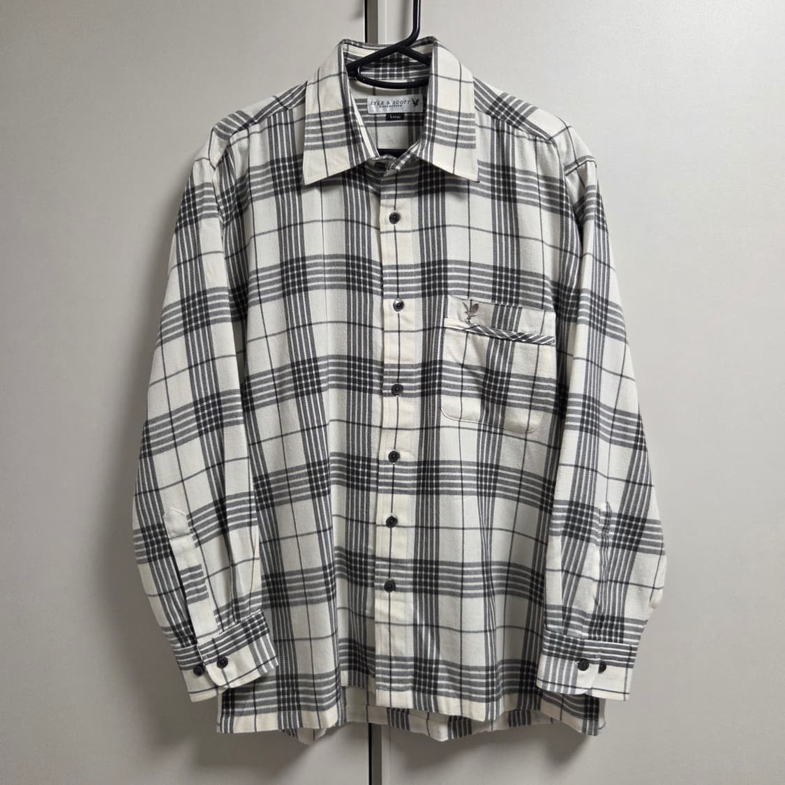 Lyle&Scott 라일앤스콧 플란넬 체크 셔츠 L(100) 미사용 상품이미지1