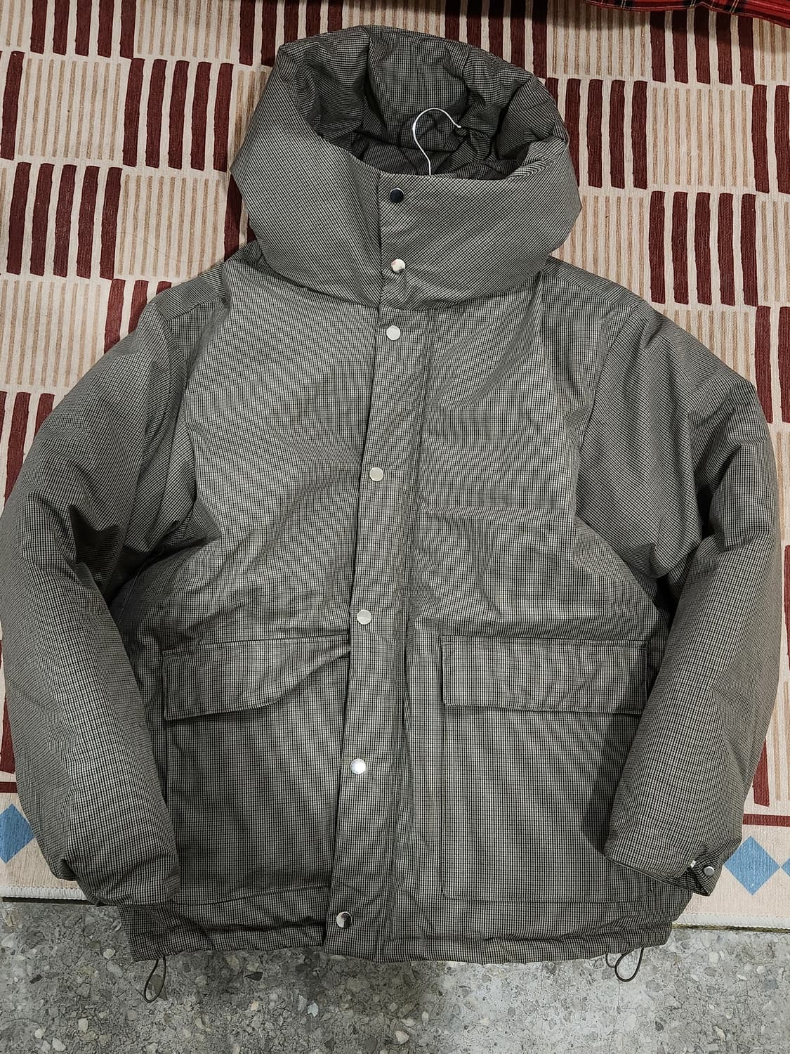 에잇세컨즈 브라운 체크 푸퍼 (패딩) XL 상품이미지1