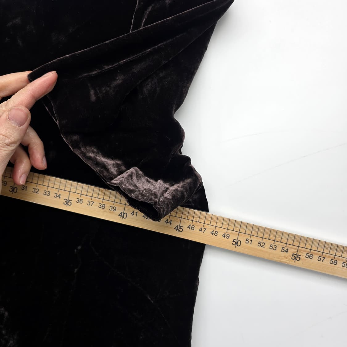 Spick and Span 실크 벨벳 미니 원피스 느낌 롱티 상품이미지6