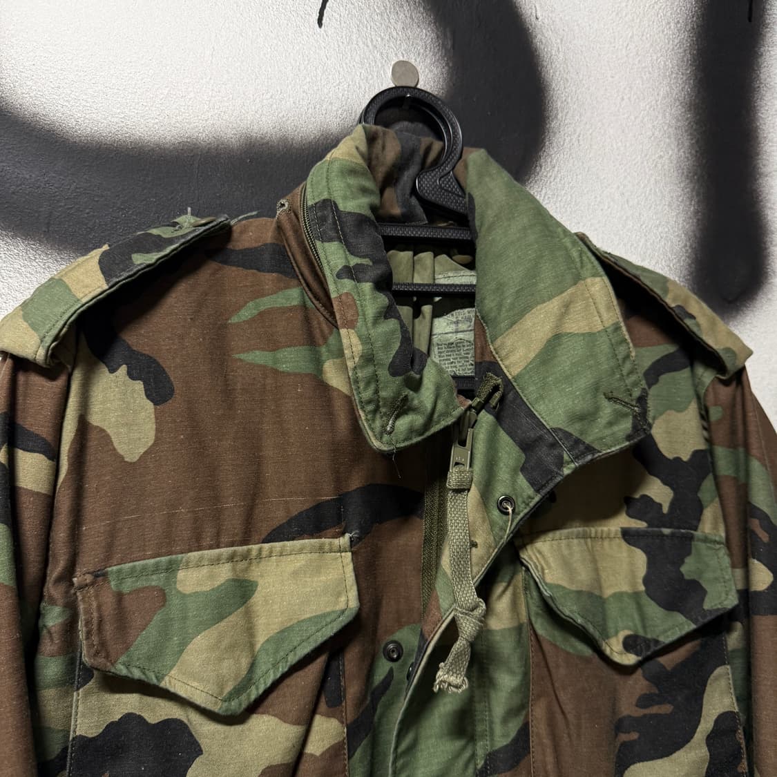 USA 알파인더스트리 1986년 오리지널 군납 우드랜드 M65 필드 자켓 상품이미지3