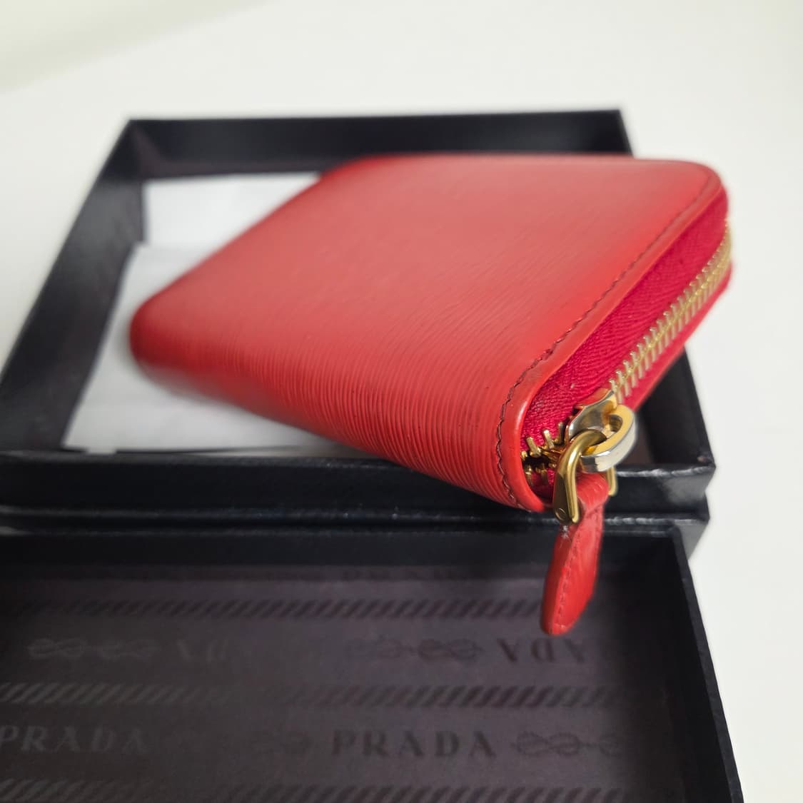 PRADA 프라다 정품 비텔로무브 카드지갑 반지갑 지퍼돌이 코인펄스 상품이미지5