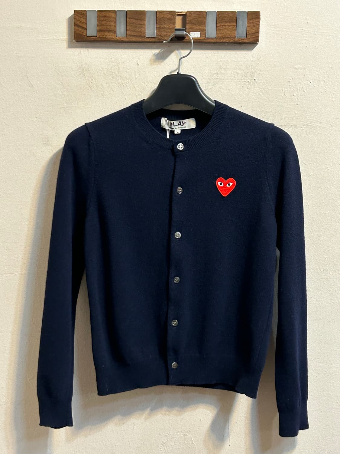 꼼데가르송 플레이 하트 울 가디건 상품이미지1