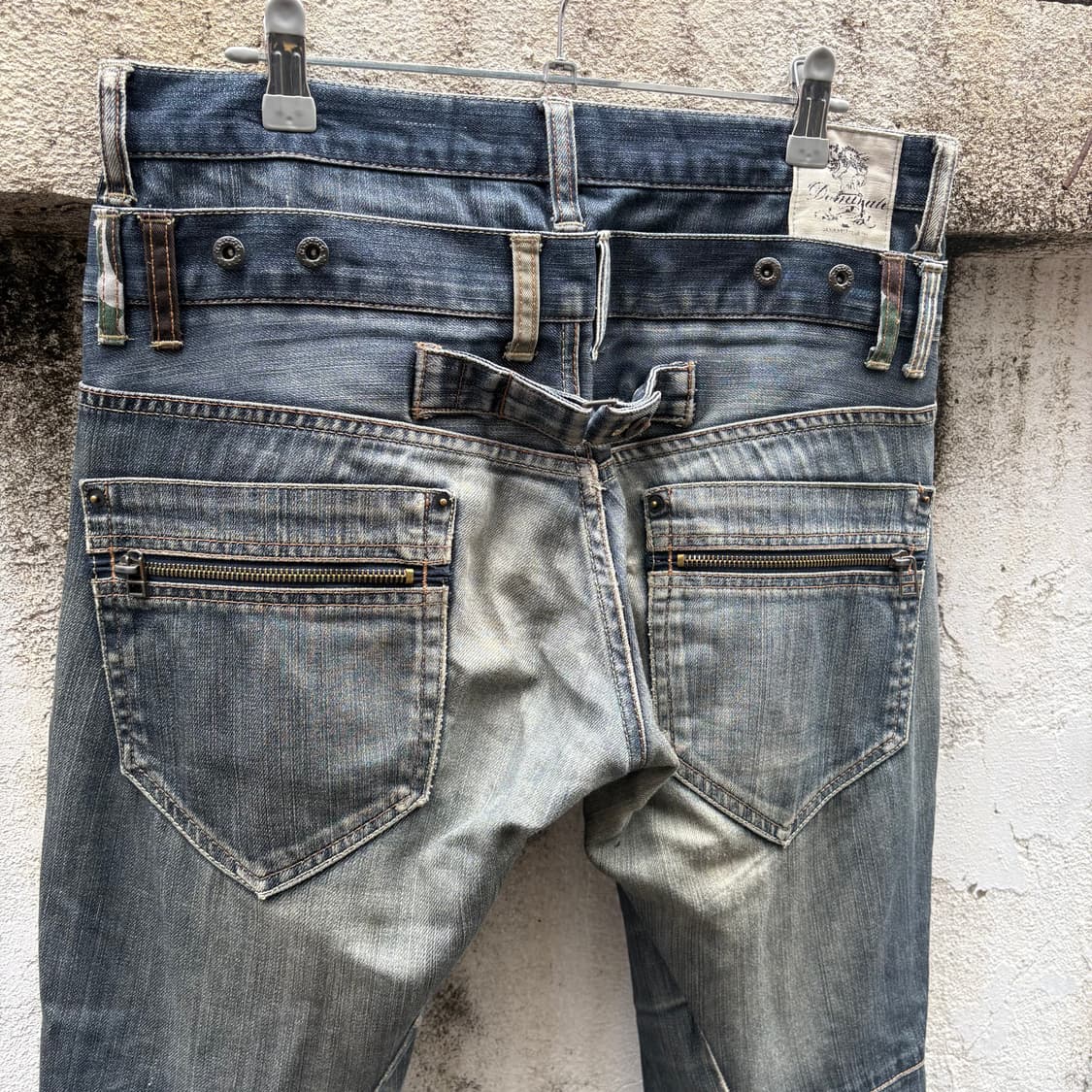 레이어드 디테일 워싱데님팬츠 상품이미지3