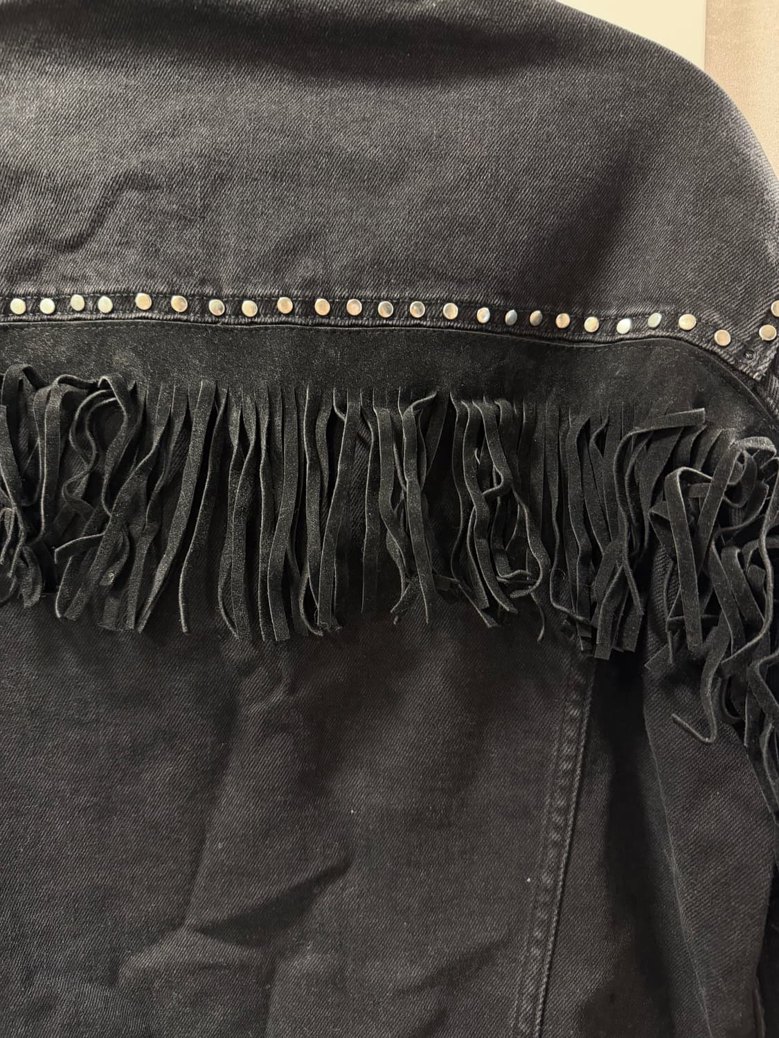데님 프린지 자켓 m 사이즈 상품이미지7