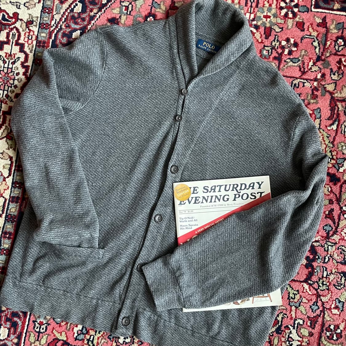 폴로 숄카라 가디건 상품이미지6