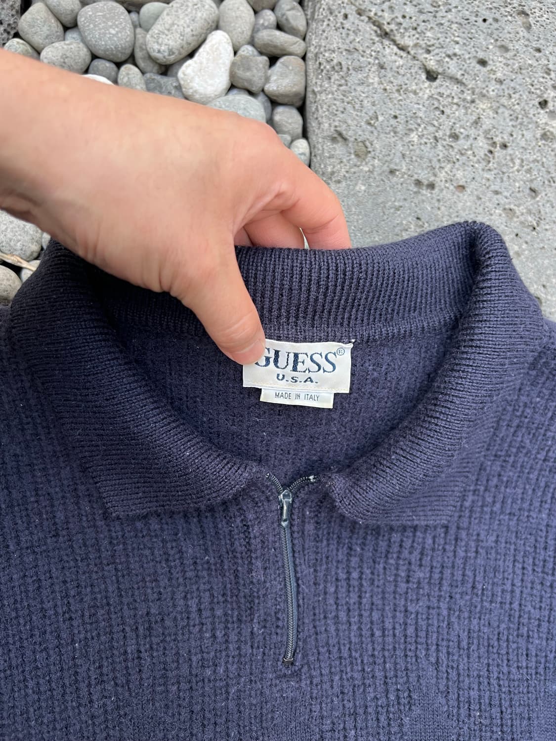 1990s GUESS HALF ZIP UP SWEATER 게스하프집업니트 상품이미지6