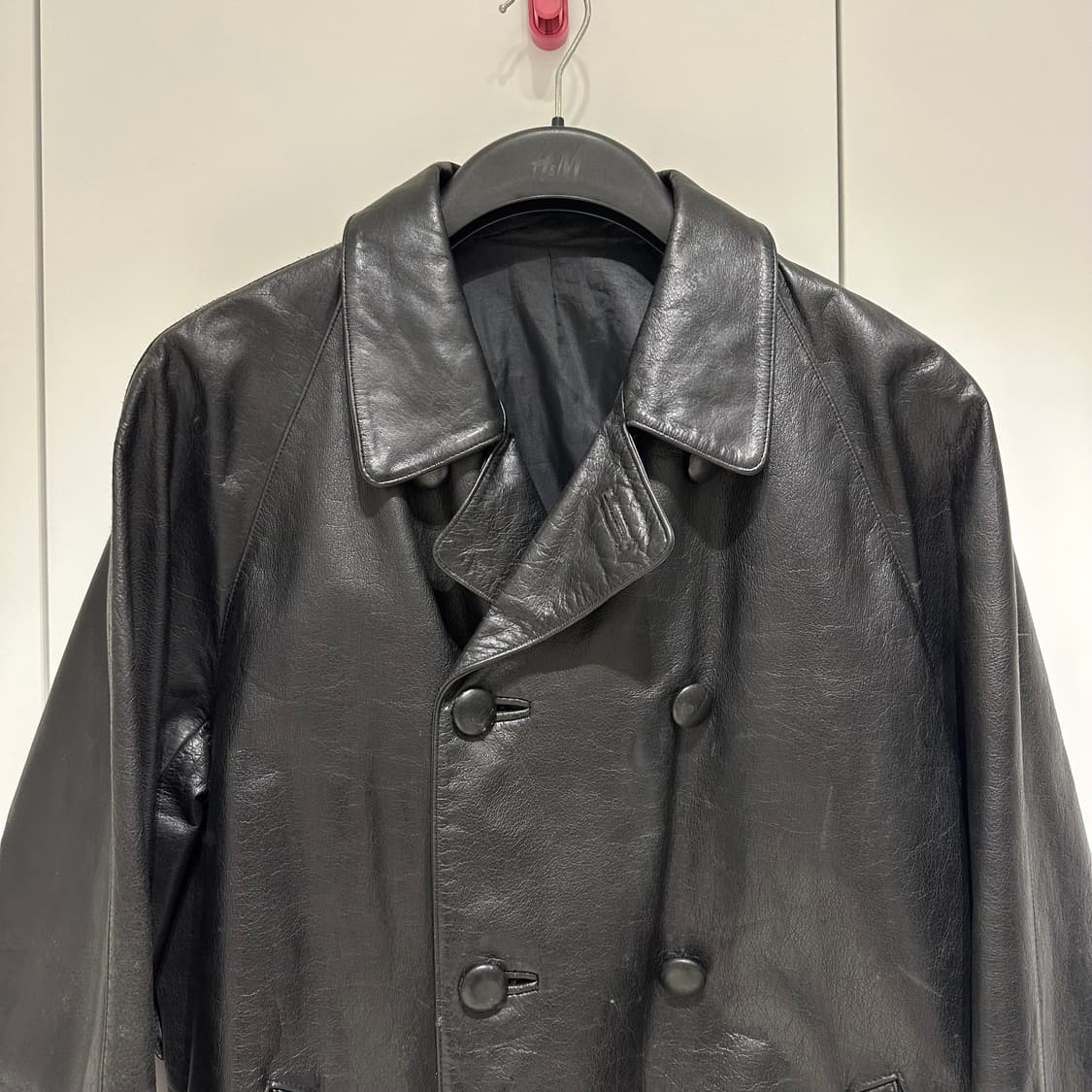 더반 인터메쪼 레더 피코트 자켓 상품이미지4