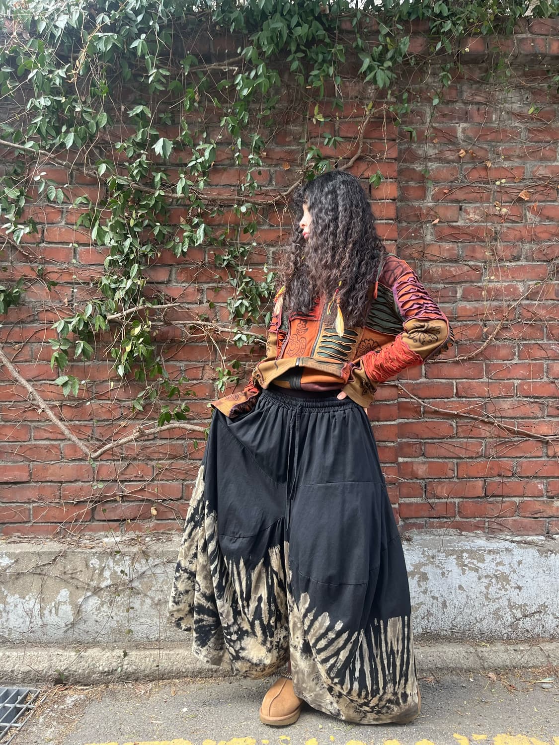 블랙 타이다이 히피 벌룬 팬츠 상품이미지2