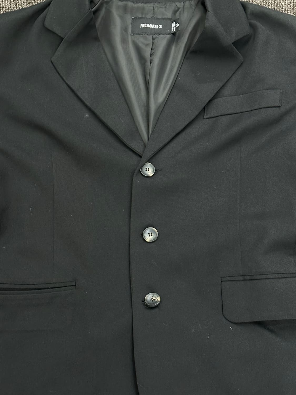 M)Piecemaker 빈티지 블랙 블레이저 상품이미지5