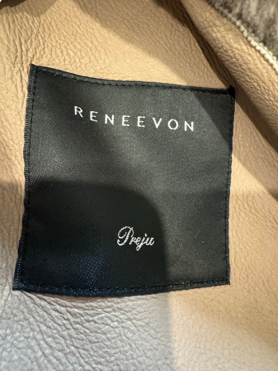 레니본 preju 리얼 램 양면 무스탕 상품이미지3