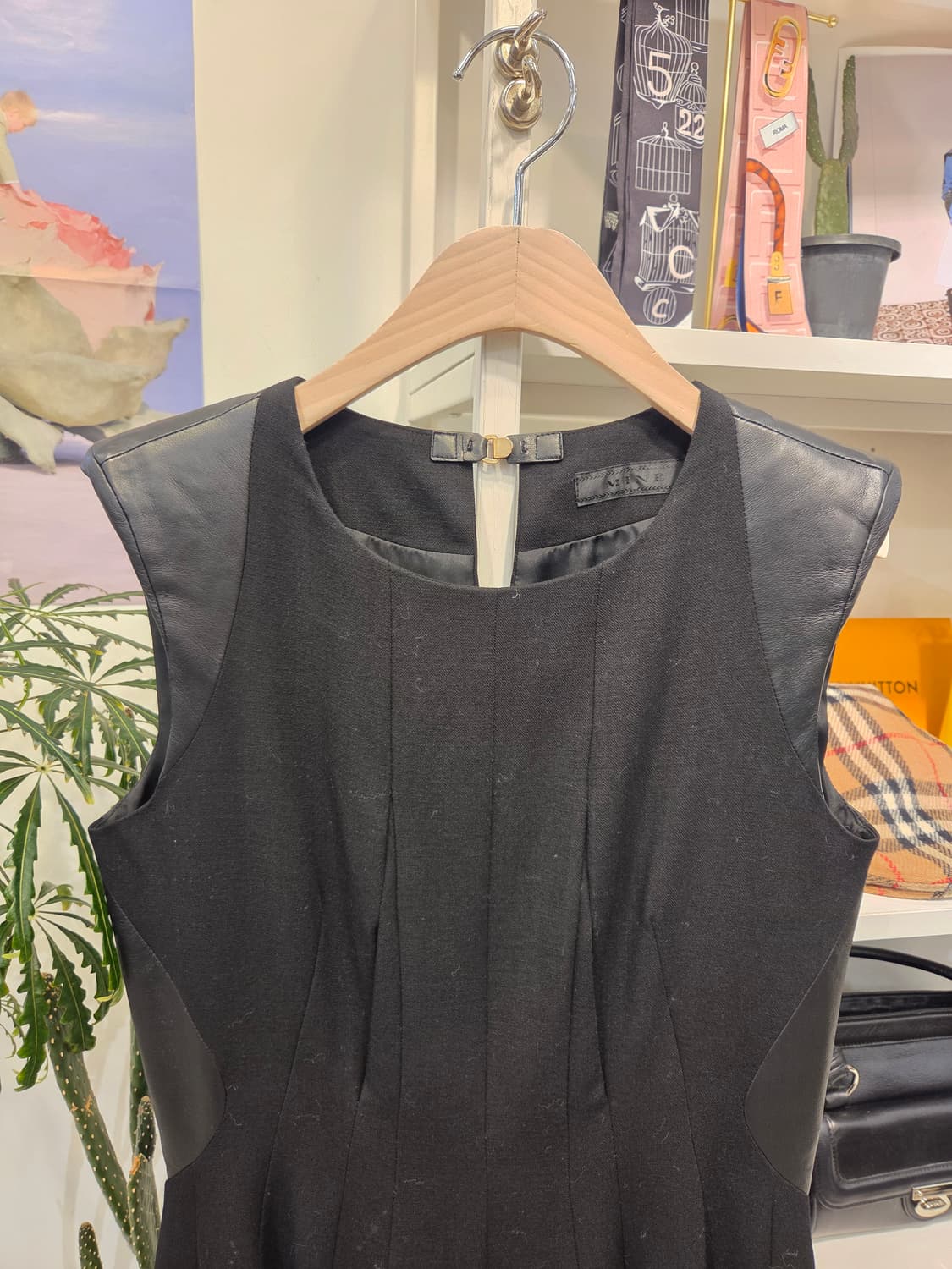 마인 양가죽 트리밍 울 원피스 상품이미지2