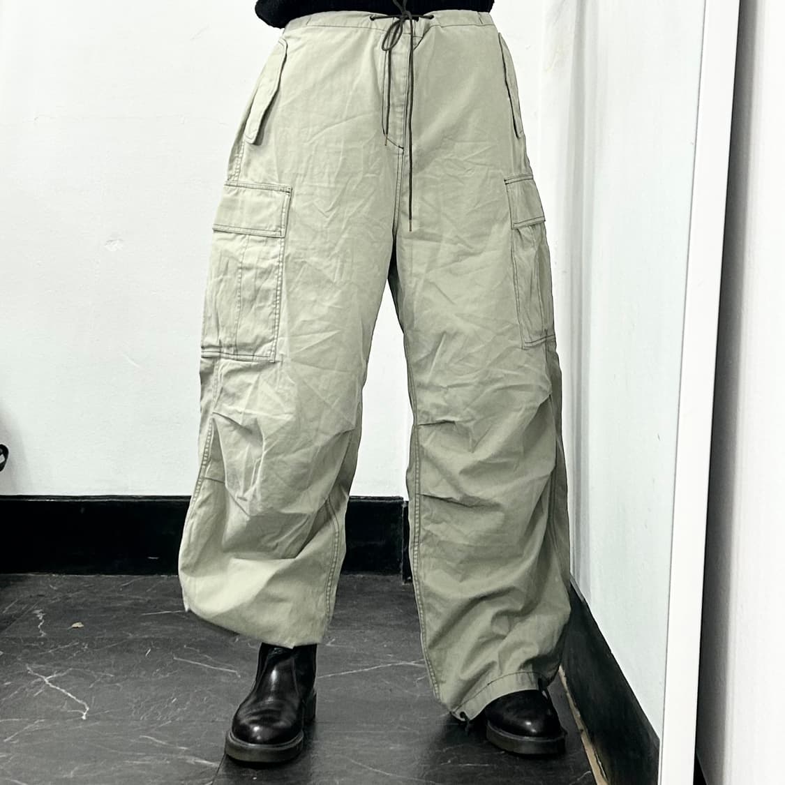 Seo 에스이오 카고 코튼 빅 팬츠 상품이미지2
