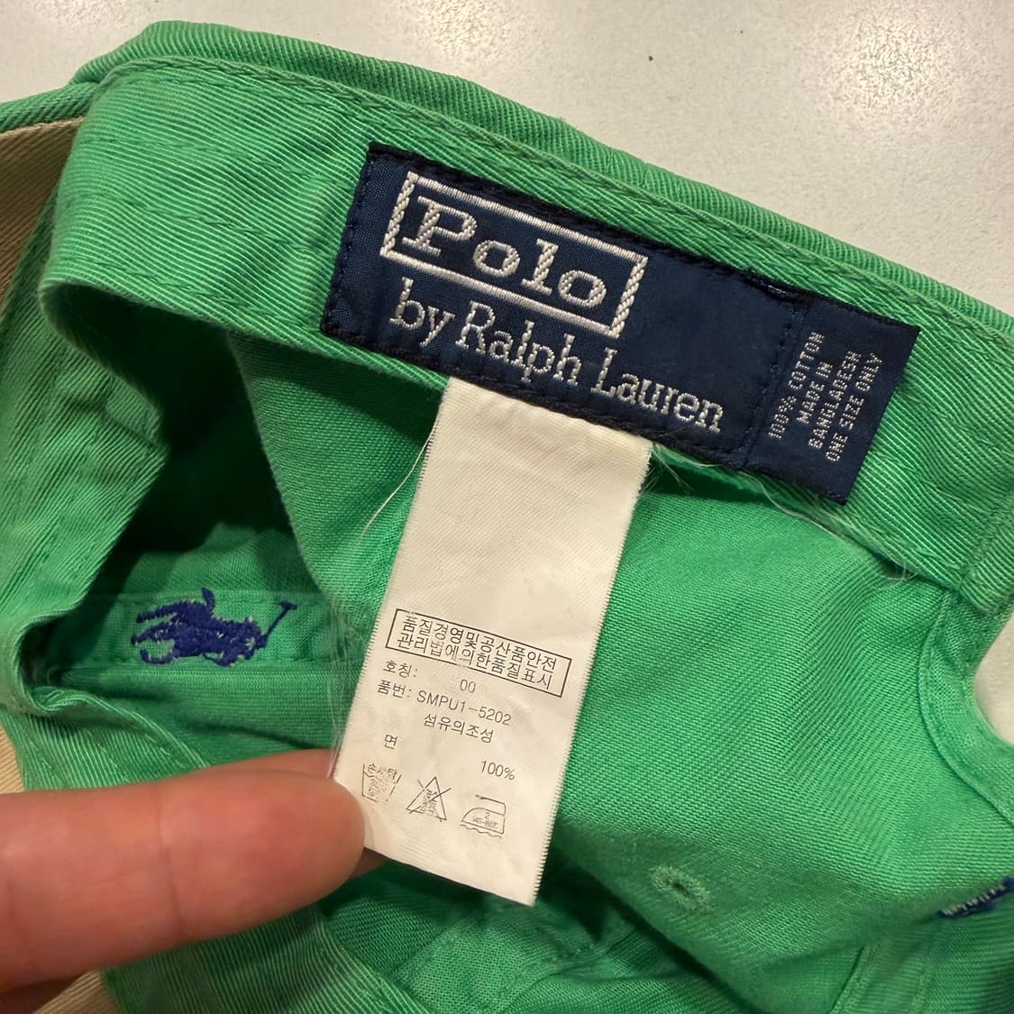 폴로 랄프로렌 포니 그린 볼캡 상품이미지4