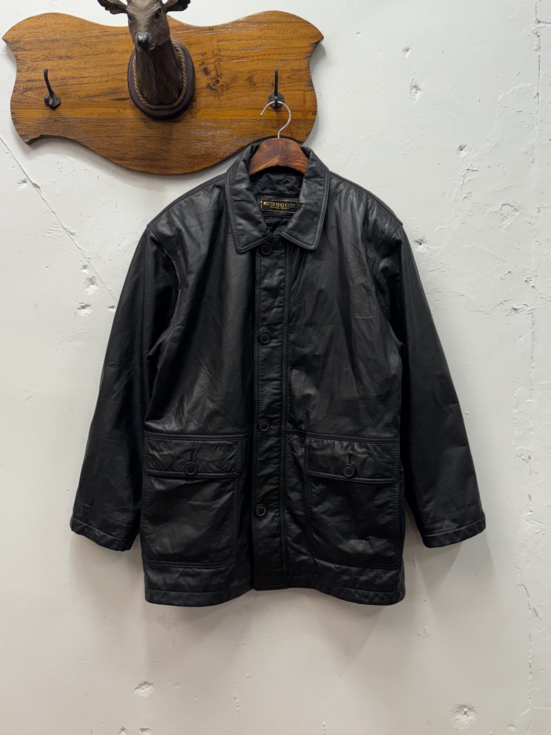 M) RECUERDO CLUB Cowhide Leather Car Coa 상품이미지1