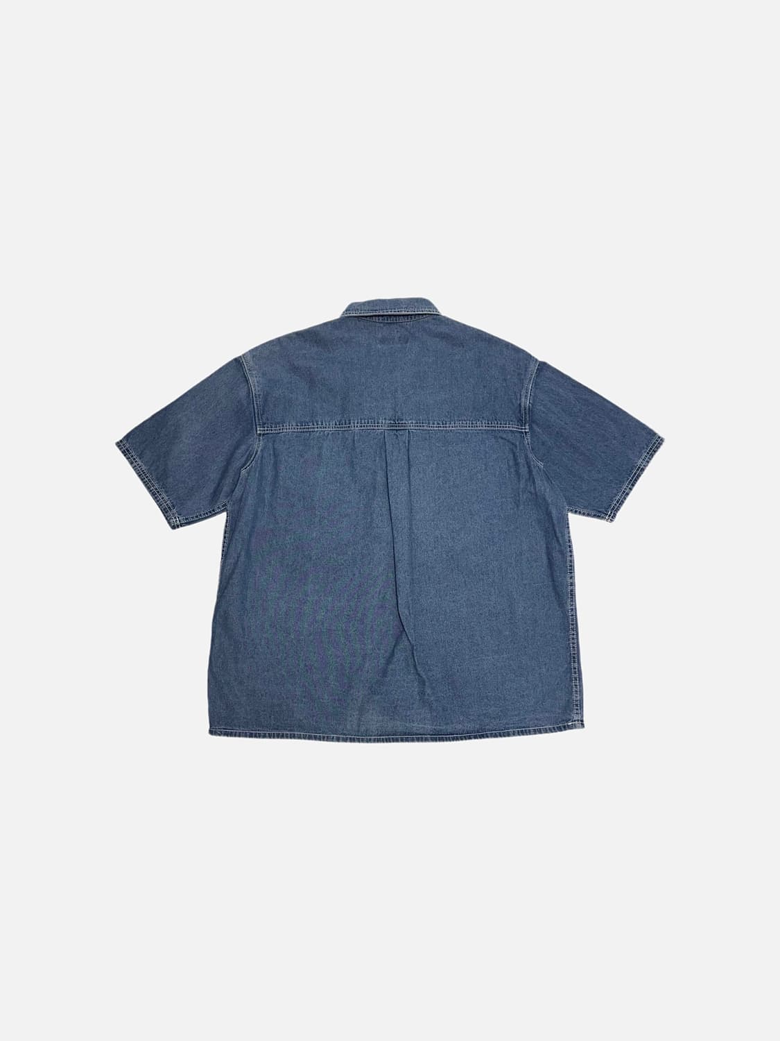 필드워커 포켓 데님 반팔 셔츠 워크 청남방 상품이미지6