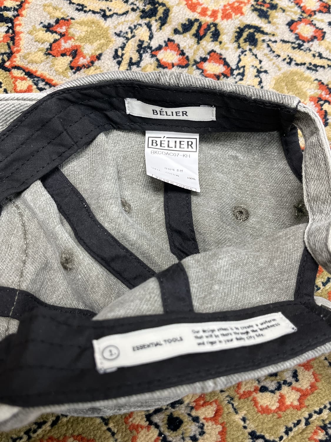 [FREE] 벨리에 빈티지 그레이 데님 볼캡 상품이미지4