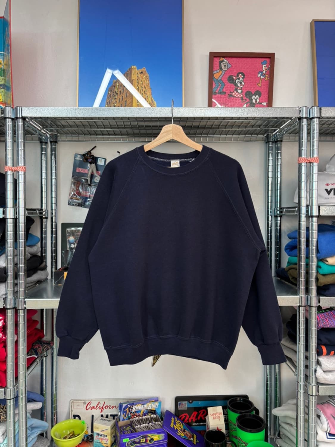 80s Sportswear Blank Raglan Sweatshirt 상품이미지1