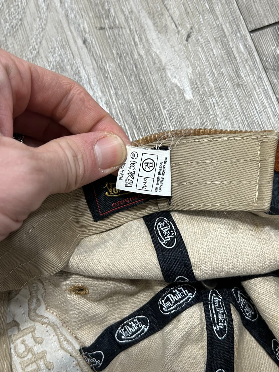 Von Dutch 본더치 코듀로이 볼캡 상품이미지7