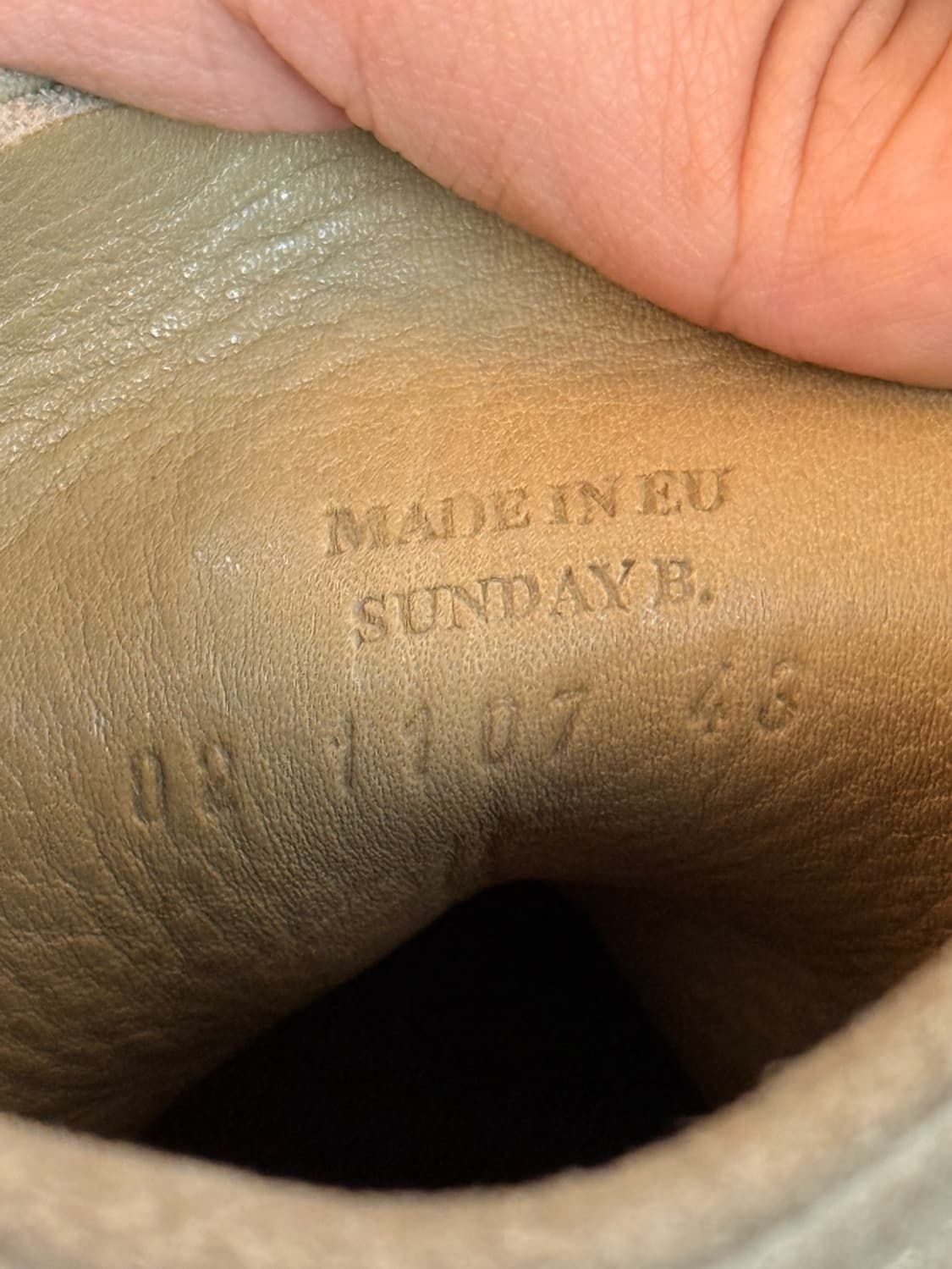 N.D.C made by hand 라이트 아이보리 스웨이드 부츠 43 상품이미지8