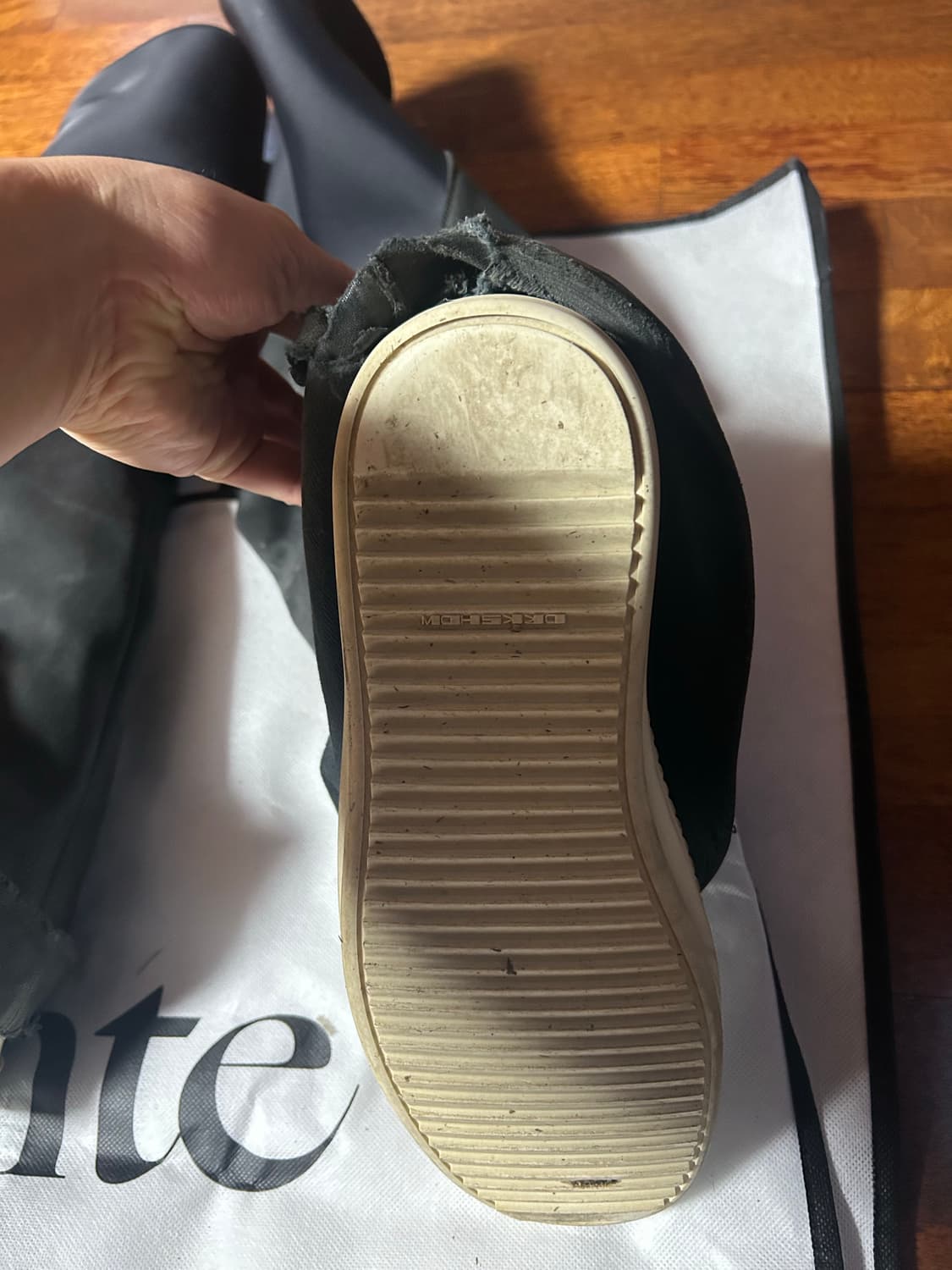 릭오웬스 다크쉐도우 롱라몬즈 부츠 42사이즈 상품이미지3