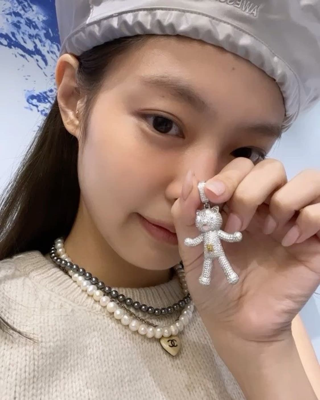 제니 샤넬 빈티지 하트 목걸이 (뒷면 리본) 정품 펜던트 상품이미지9