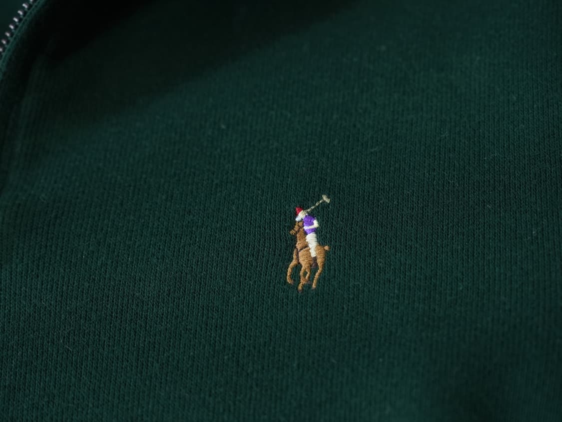 폴로 랄프로렌 에스테이트립 하프집업 니트 스웨터 그린 XS 상품이미지5