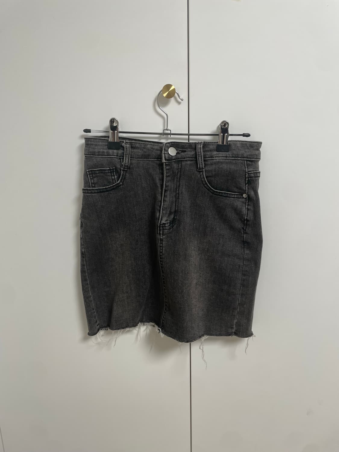 검정 청치마 미니스커트 상품이미지1