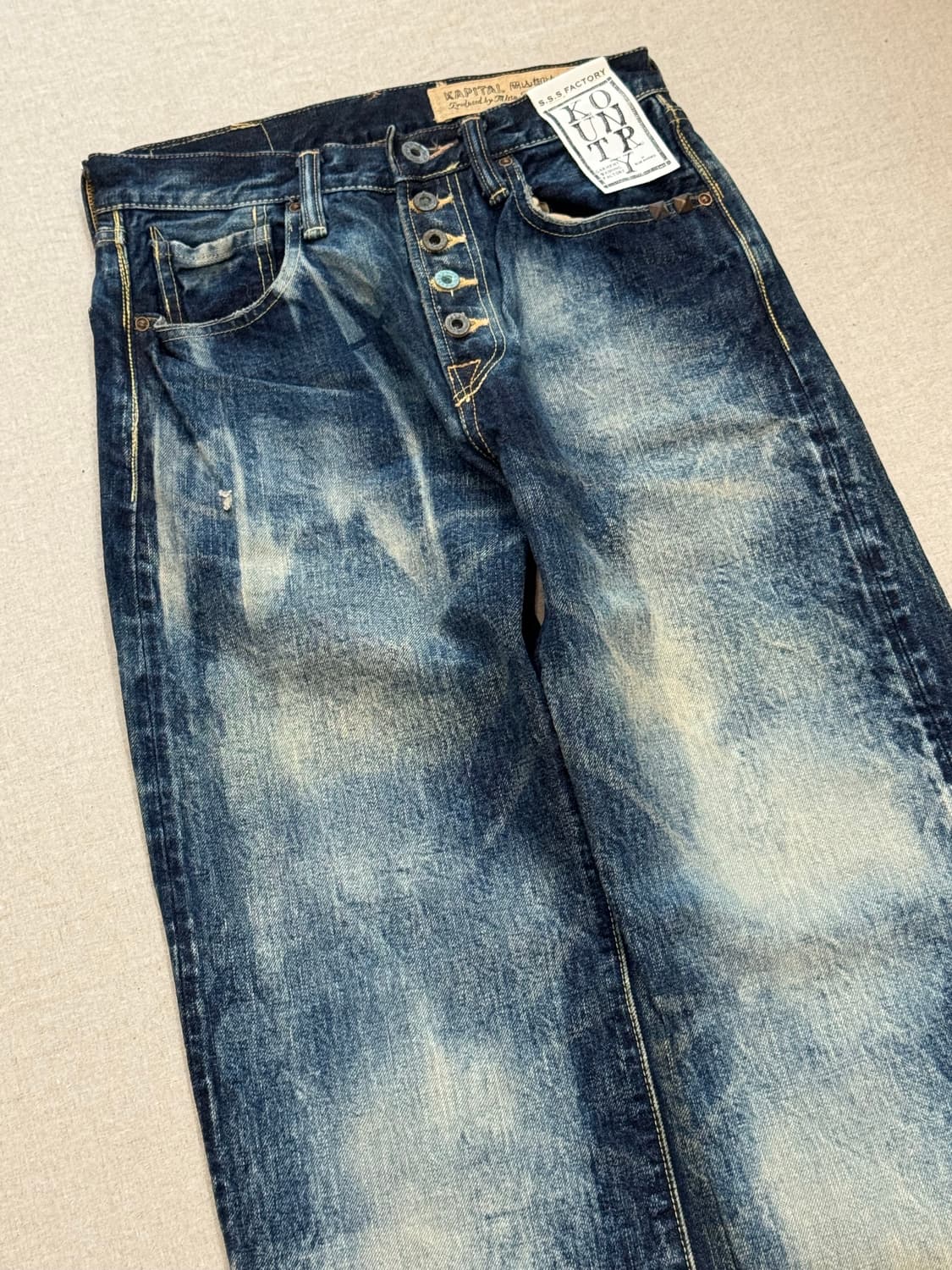 캐피탈 올드 컨트리 워시드 데님 팬츠 상품이미지7