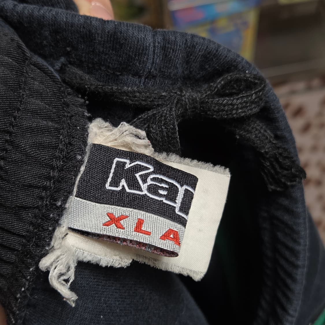 카파 네이비 코튼 와이드 트랙팬츠 상품이미지9