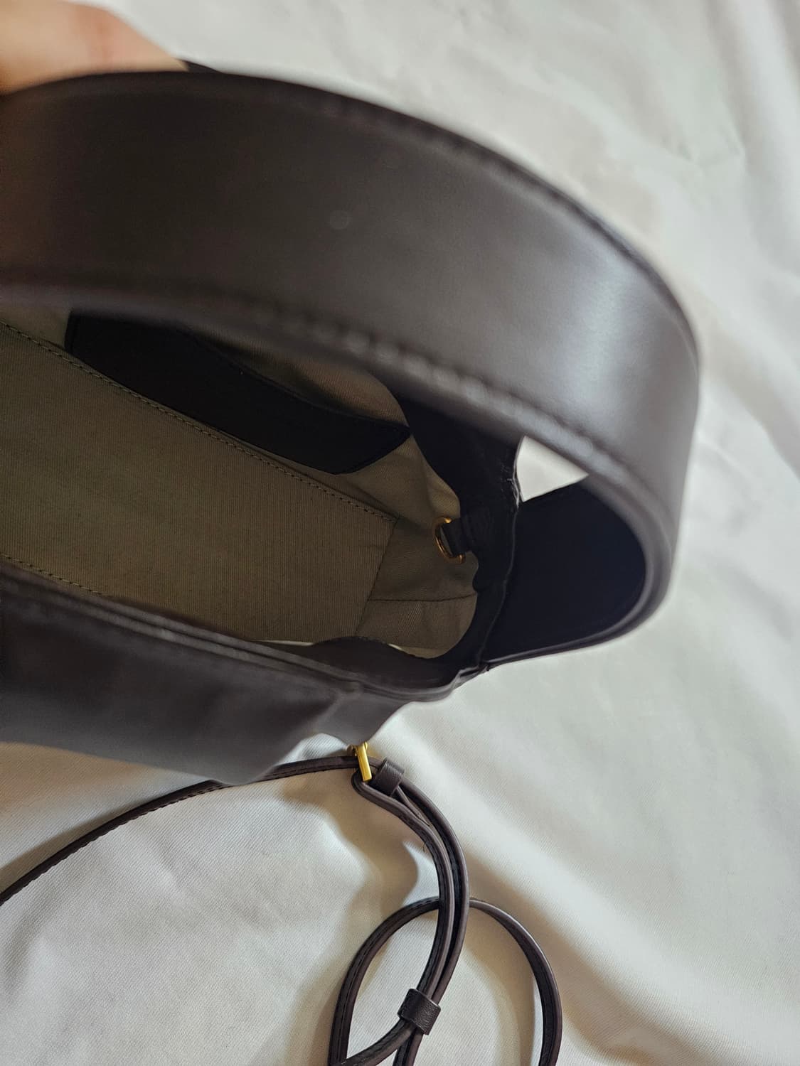 아뜰리에드루멘 오르간 브라운 팡틴백 레더 셔링 토트백 크로스백 가방 상품이미지10