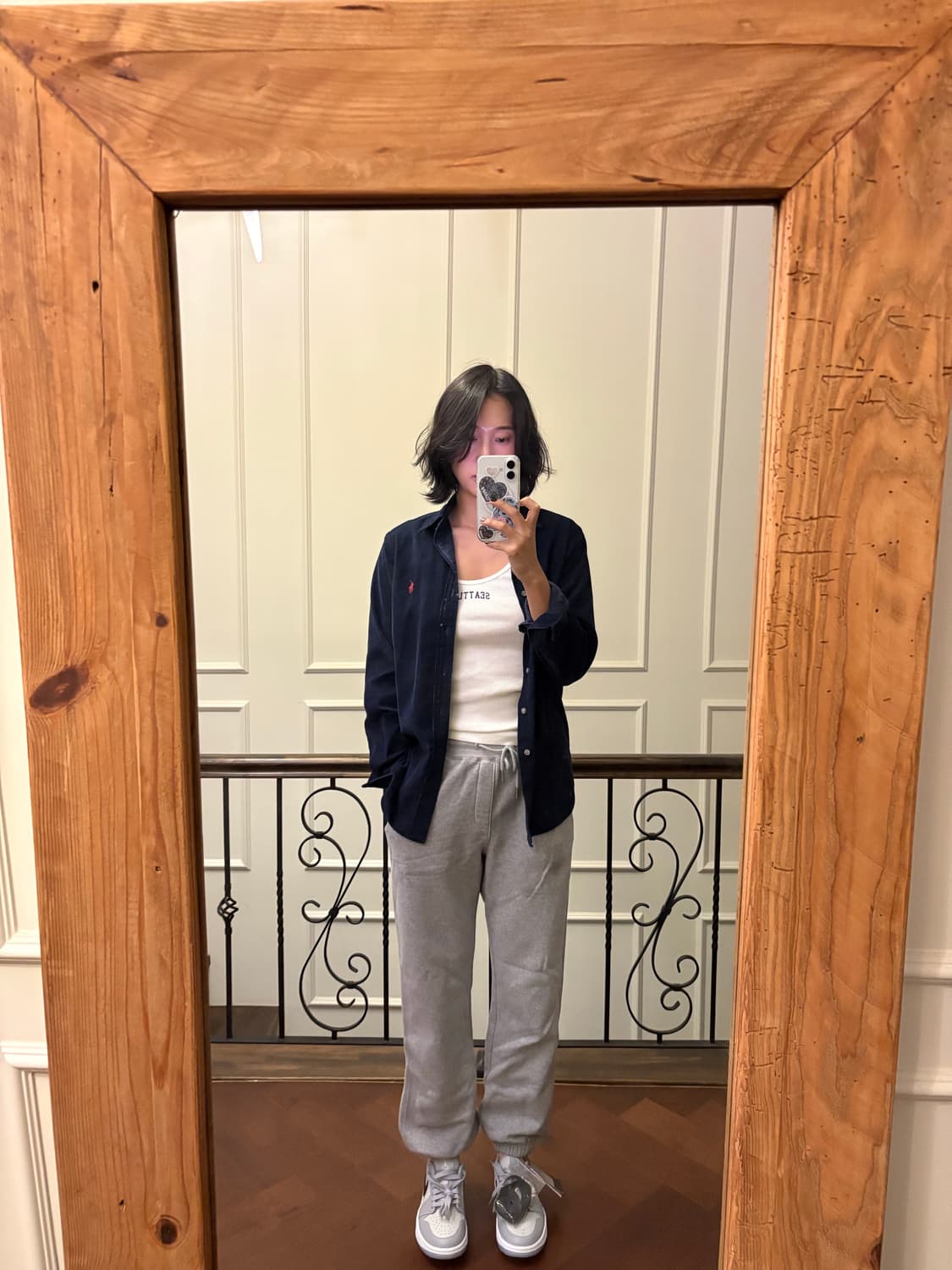 폴로 코듀로이 네이비 셔츠 상품이미지2