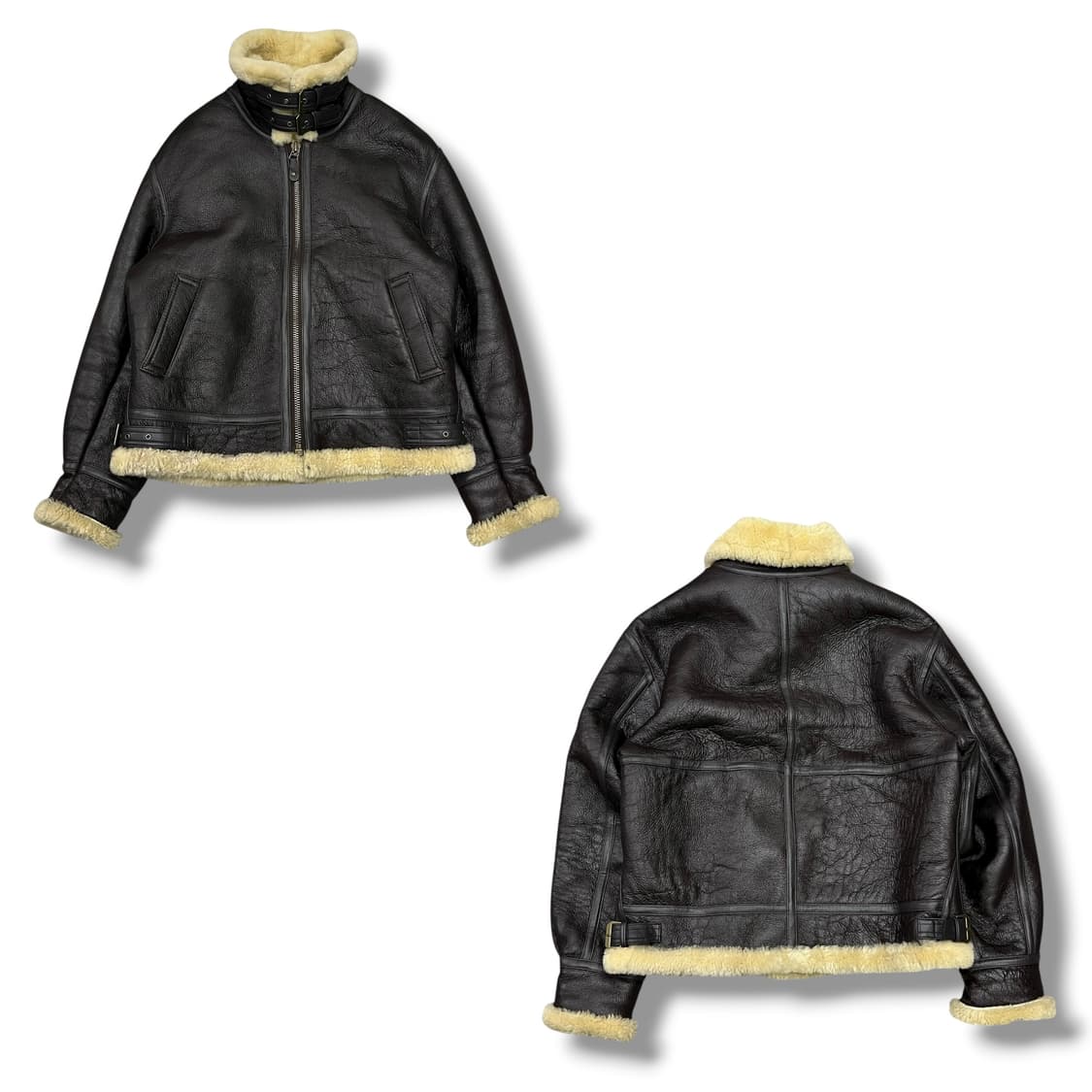 빈티지 B-3 무스탕 레더자켓 s08604 상품이미지1