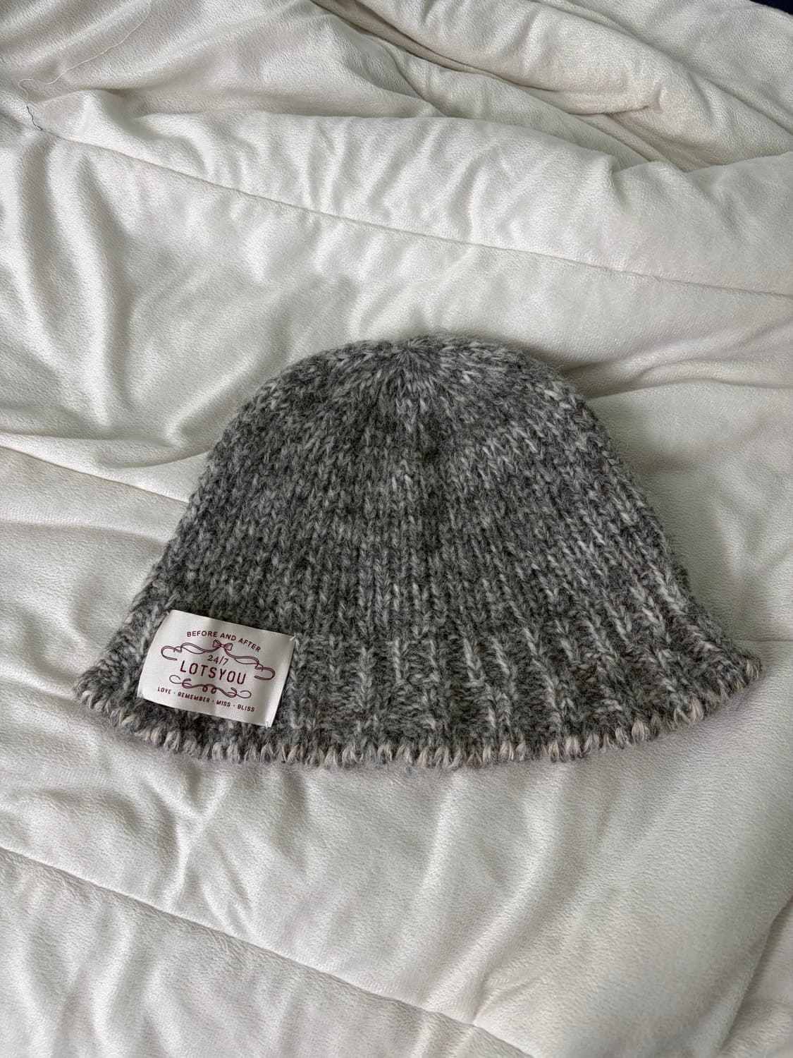 라츠유 니트 버킷햇 비니 상품이미지4