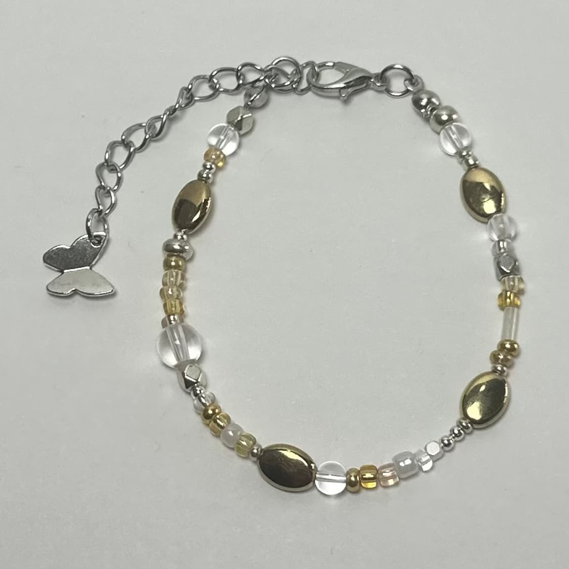 [W] 핸드메이드 비즈 팔찌 Golden 030 상품이미지2