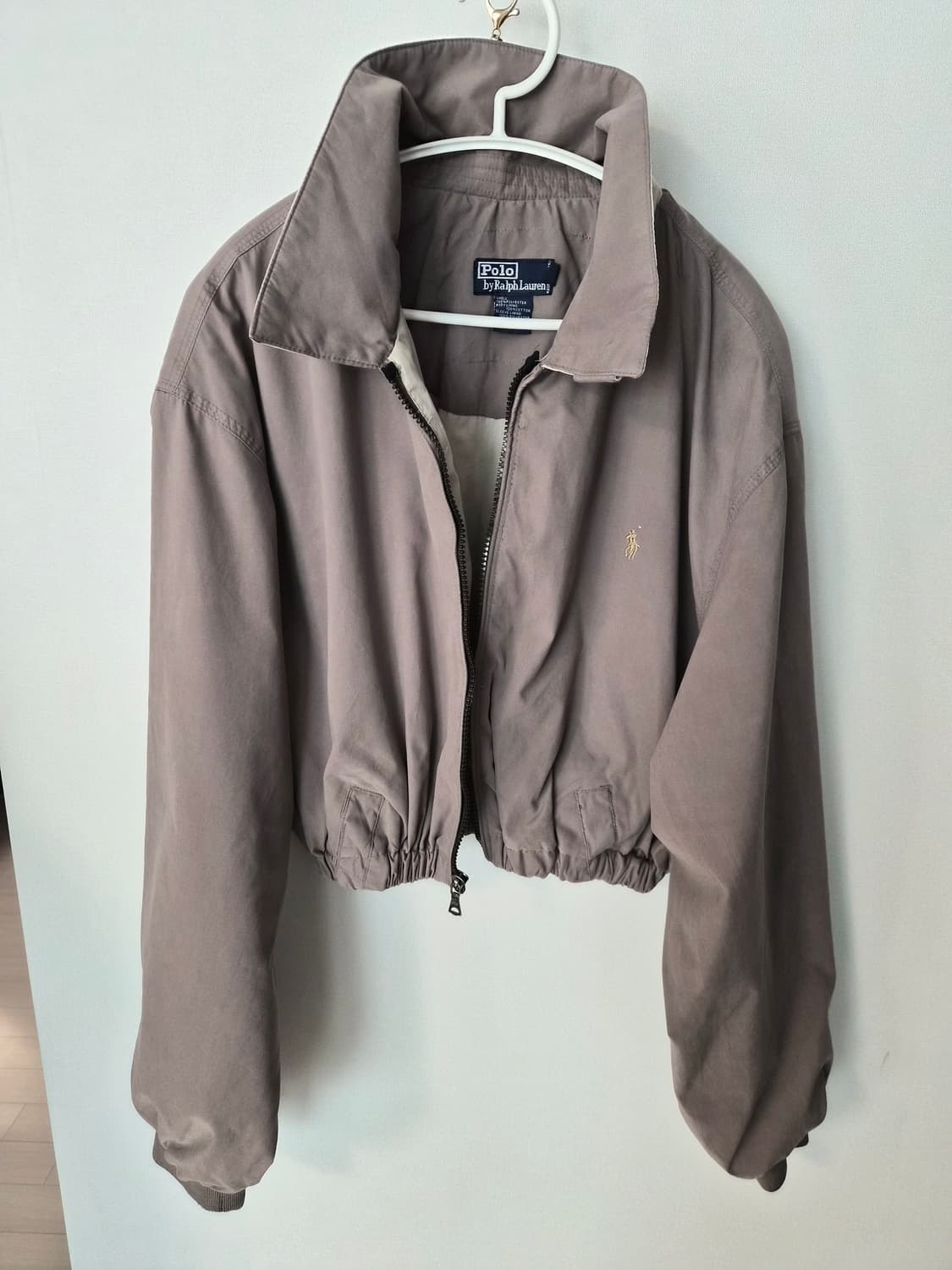 [정품] 폴로 랄프로렌 여성 크롭 블루종 자켓 (베이지/카키 브라운) 상품이미지1