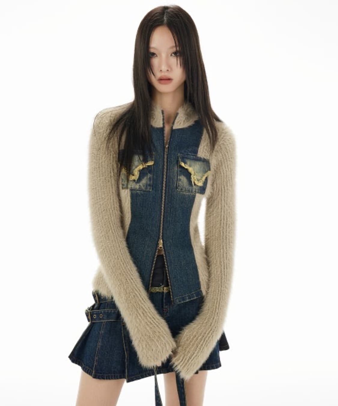 위세임랩 데님 자켓 & 청치마 셋업  상품이미지2