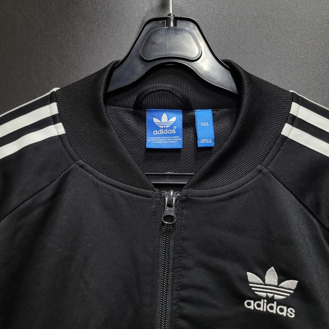 아디다스 불꽃 파이어버드 검흰 백로고 트랙탑 져지  상품이미지2