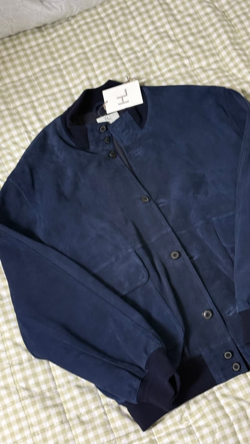 헤릴 램스킨 스웨이드 블루종 24aw 상품이미지5